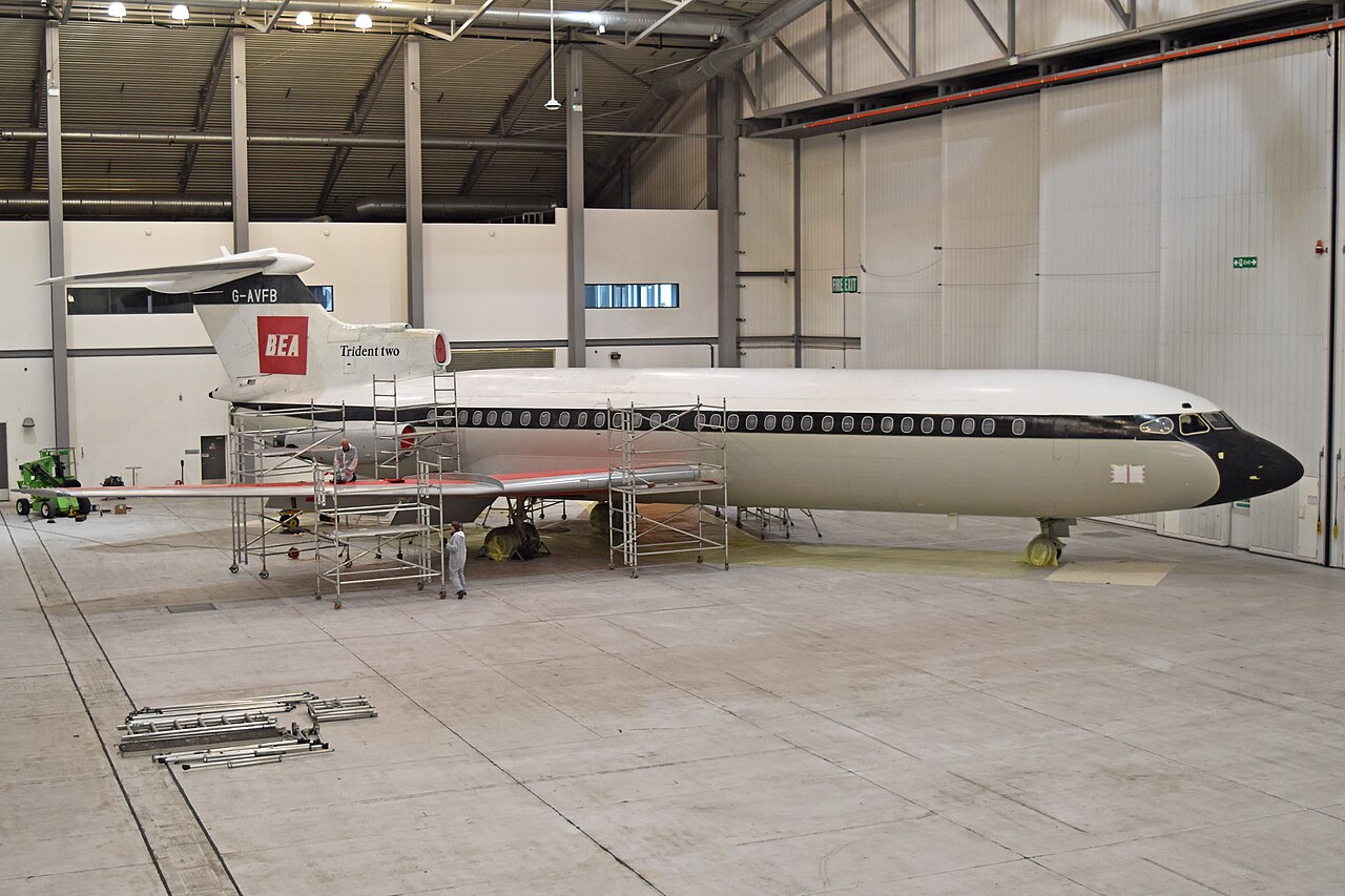 Preserved Hawker Siddeley Trident 2E G-AVFB