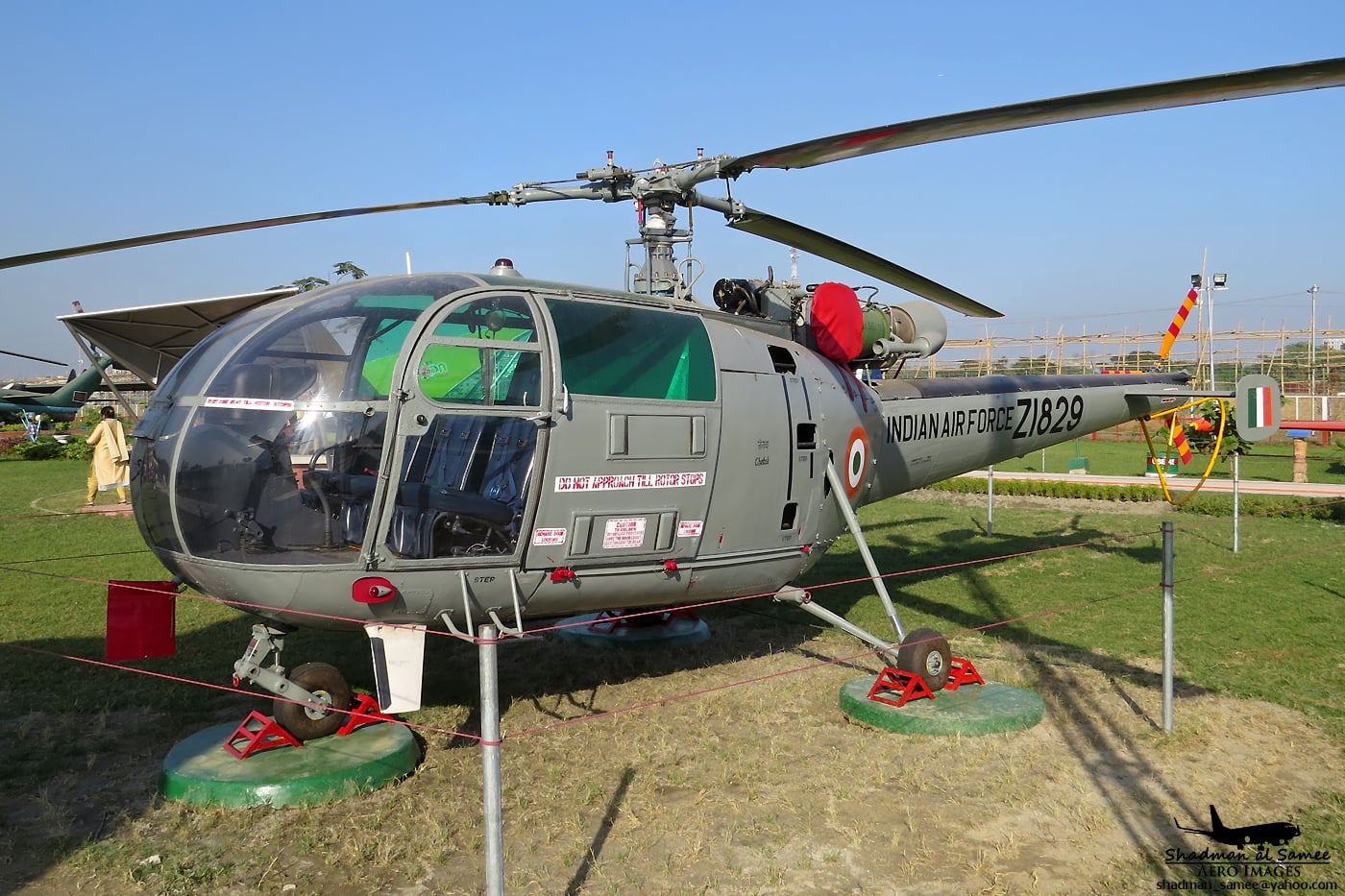 An Indian Air Force HAL Chetak helicopter