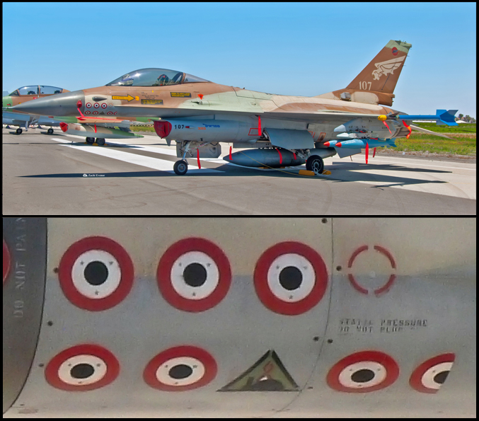Israeli F-16A Netz 107 with kill markings
