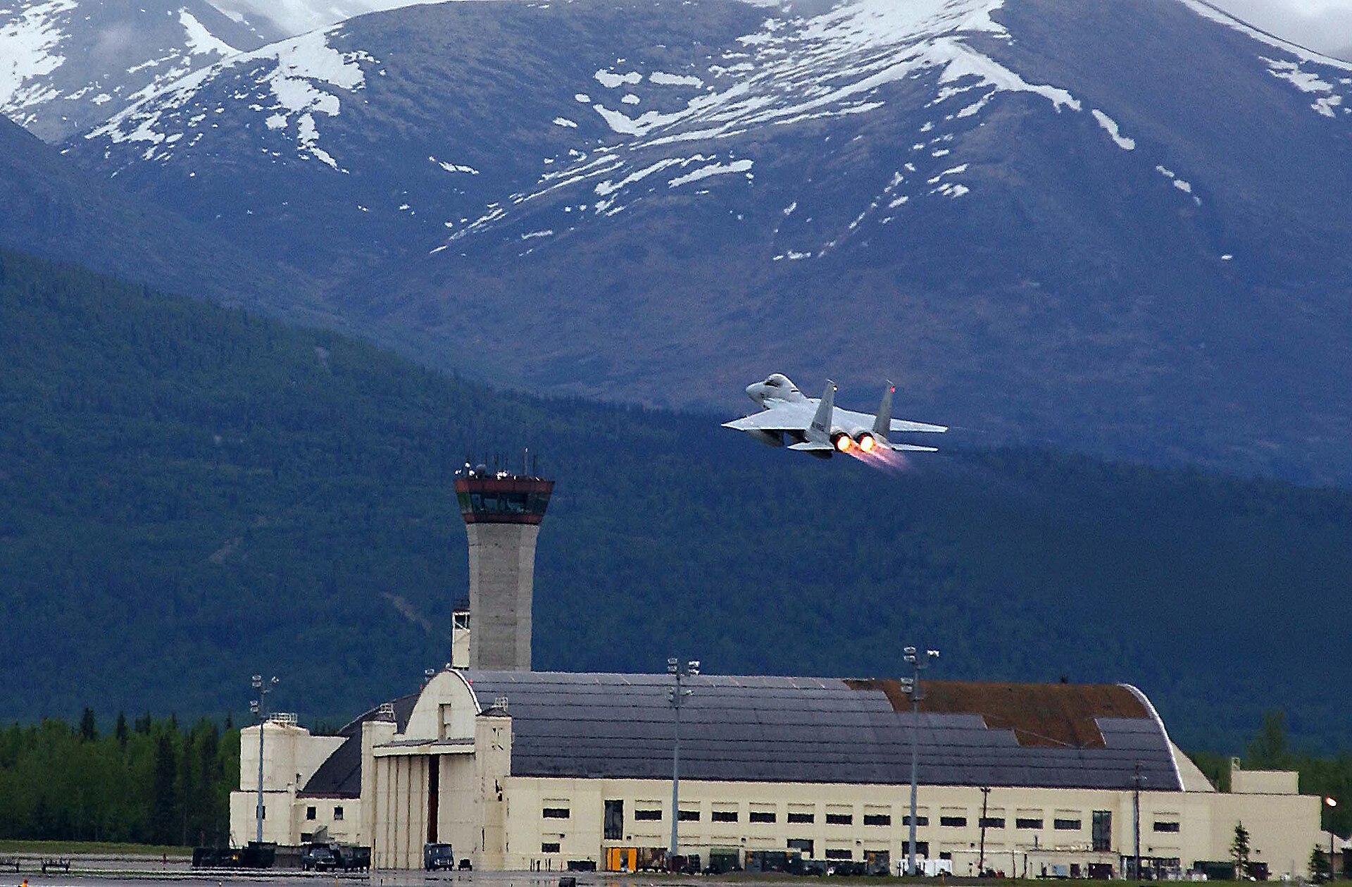 Japan Air Self-Defense Force F-15J taking off