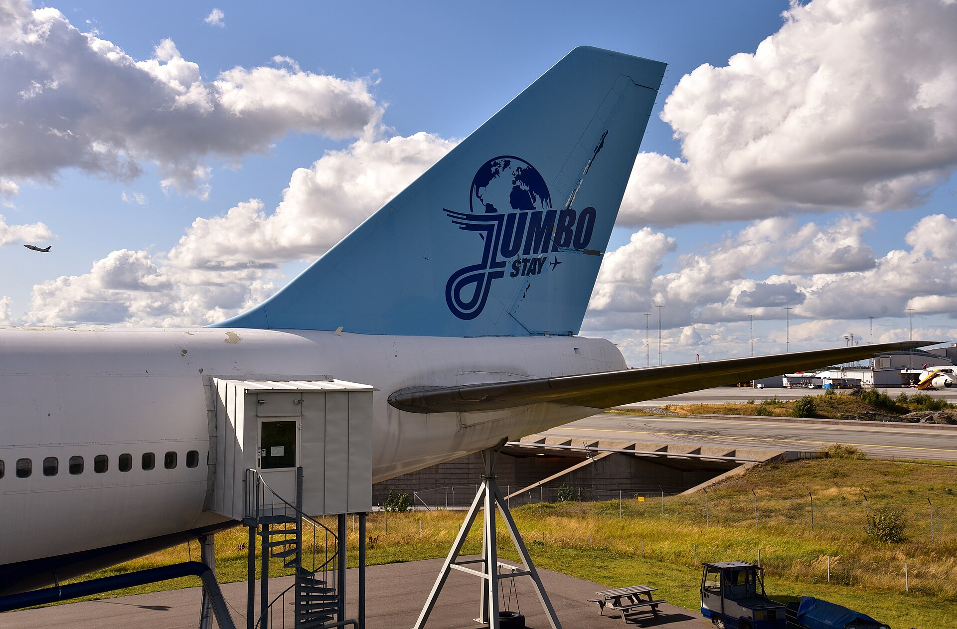 The Jumbo Stay Boeing 747 hostel at Stockholm Arlanda