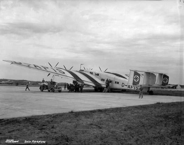 The Deutsche Lufthansa Junkers G.38 at Sola Airport in Norway