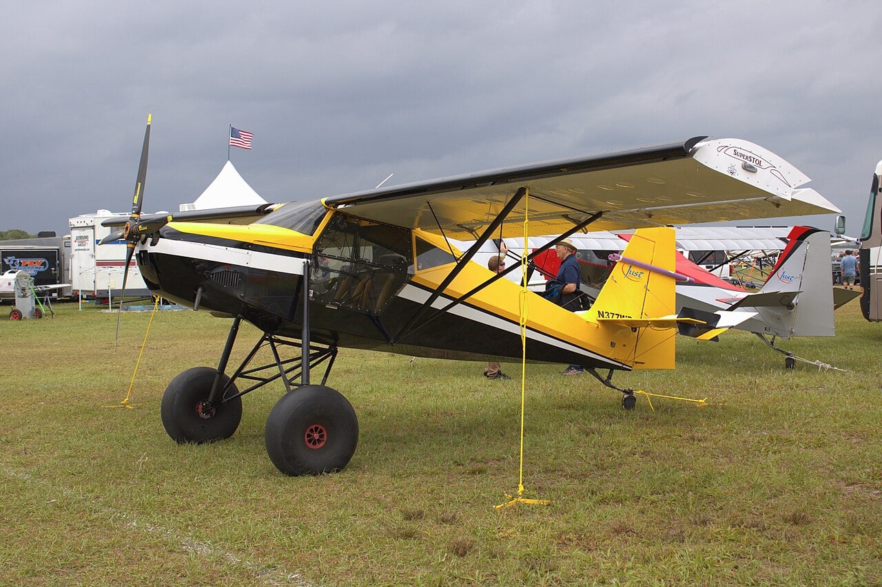 Just Aircraft SuperSTOL with leading-edge slats and bush tyres at Sun n Fun 2024