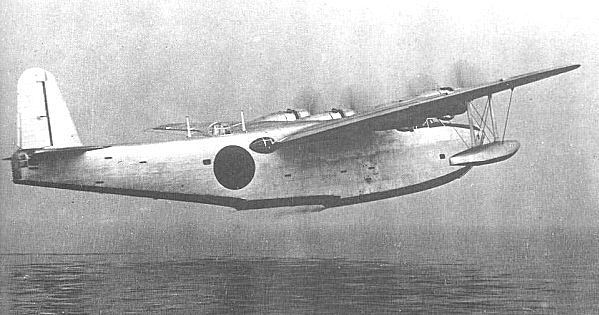 Kawanishi H8K Emily side view