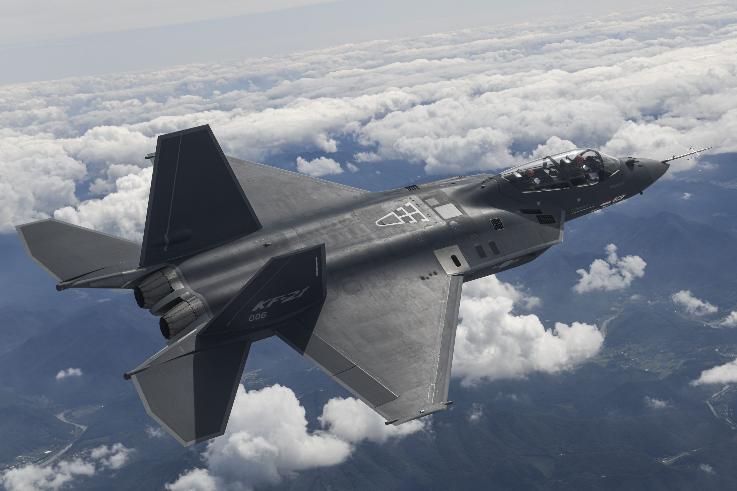 KAI KF-21 Boramae A Korea Aerospace Industries KF-21 Boramae fighter