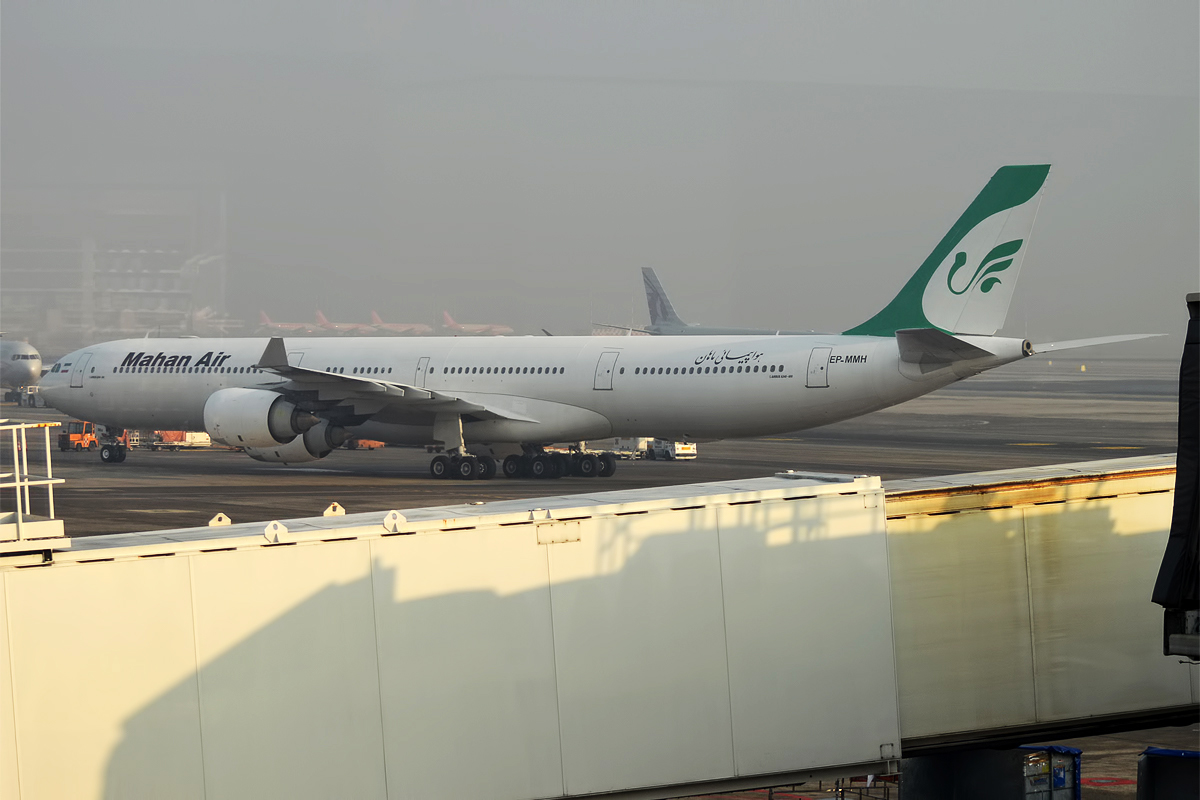 A Mahan Air Airbus A340-642 registered EP-MMH