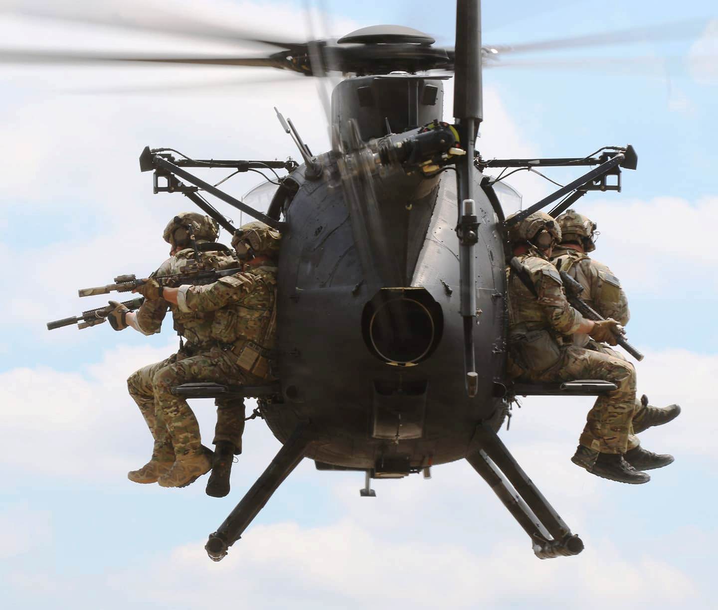 An MH-6 Little Bird light special operations helicopter