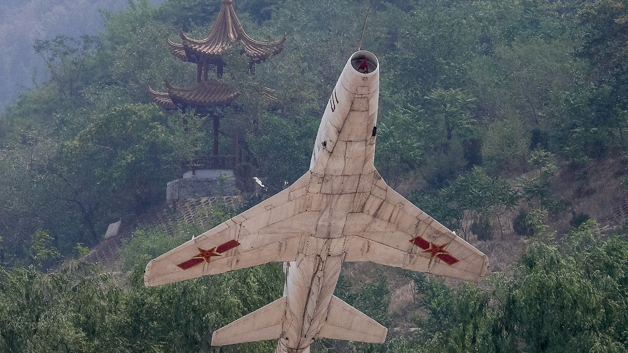 The preserved Nanchang J-12 lightweight fighter at the China Aviation Museum at Datangshan
