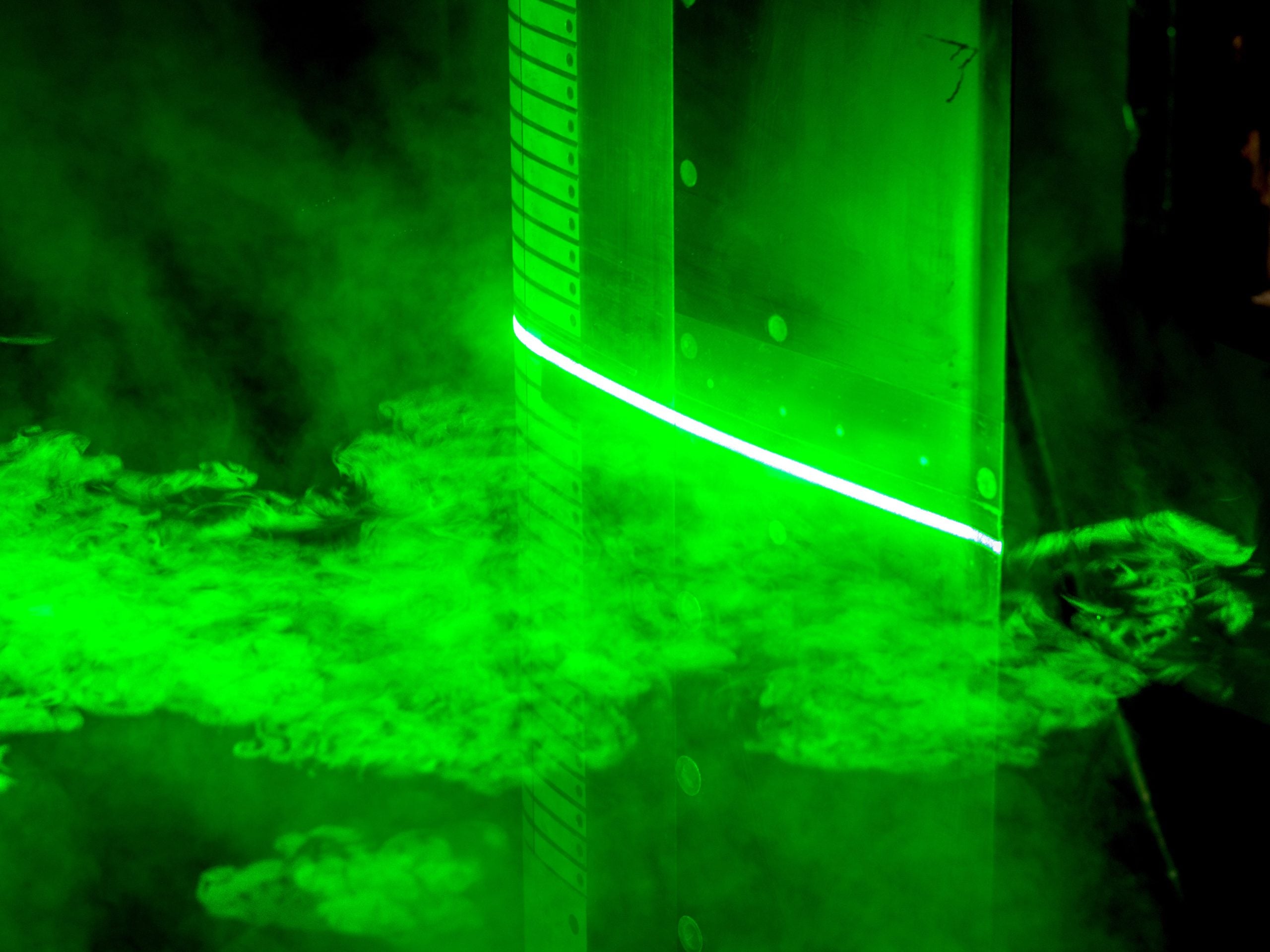 Particle image velocimetry of the flow over a pitching airfoil in the NASA Glenn Icing Research Tunnel