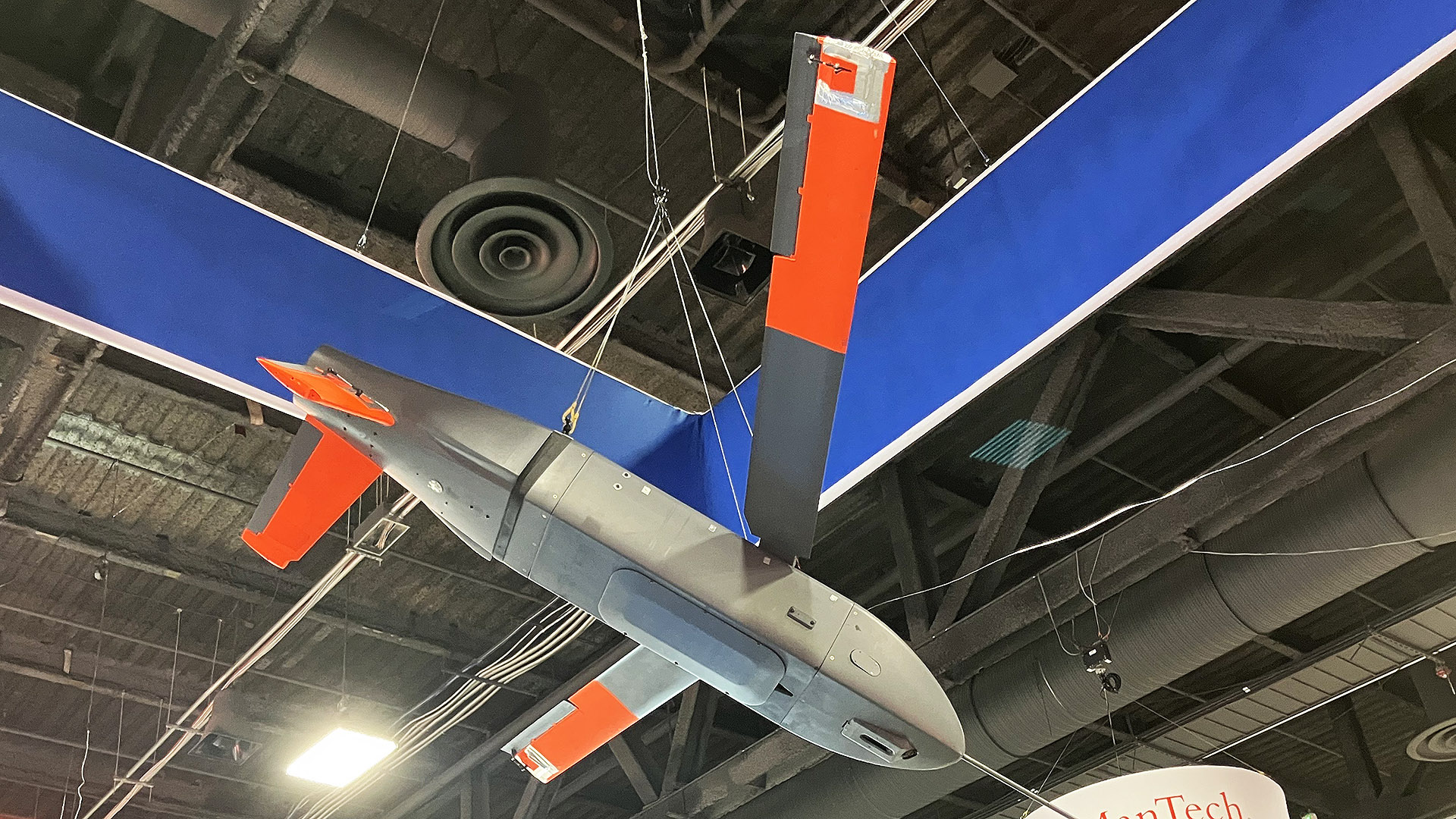 Northrop Grumman Lumberjack one-way attack munition on display