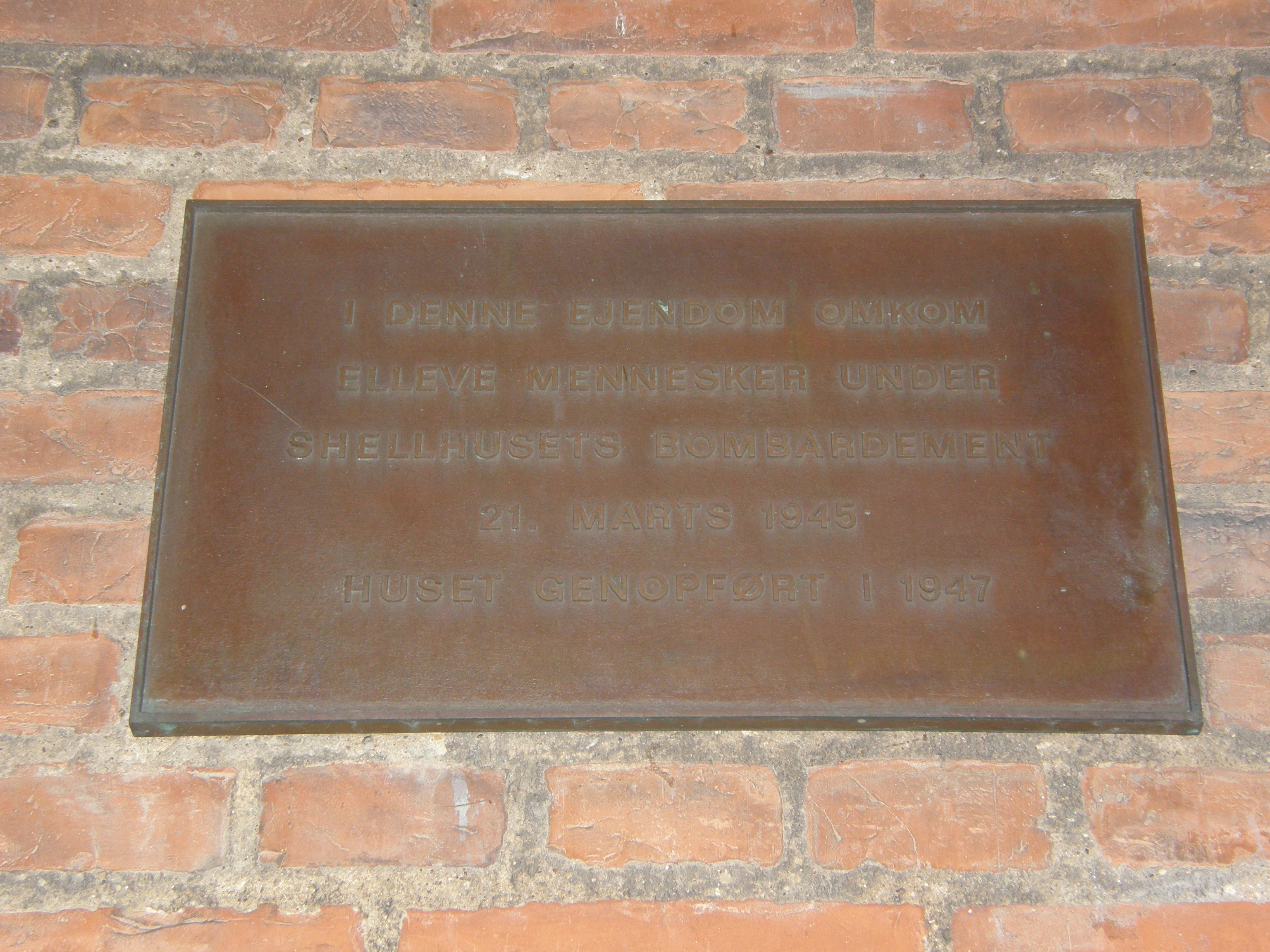 Operation Carthage memorial plaque