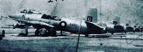 Supermarine Attackers of the Pakistan Air Force