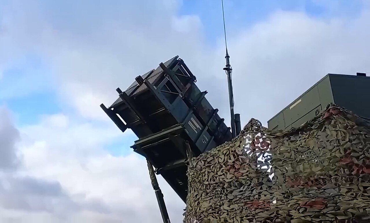 A Patriot surface-to-air missile system in Ukrainian service