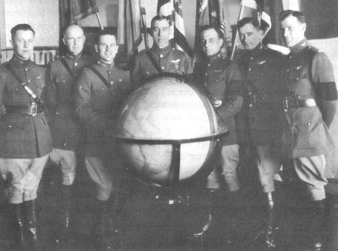 The pilots of the 1924 round-the-world flight