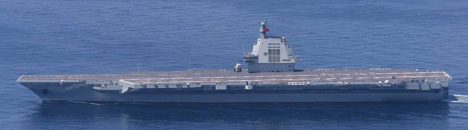 La portaerei cinese Fujian in mare, 11 settembre 2025