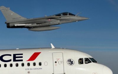 Pope Leo XIV Blesses Rafale Pilots Escorting His Air France A321
