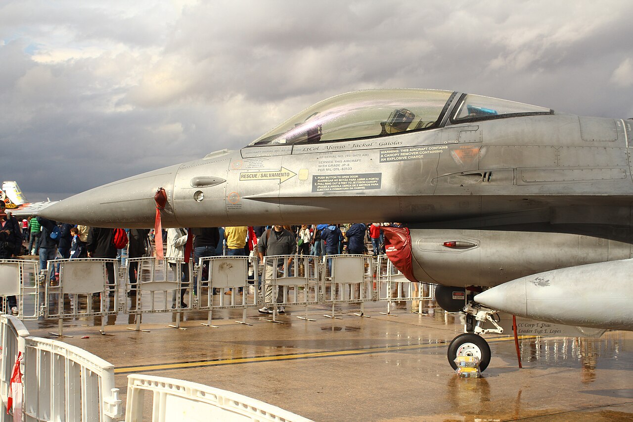 Portuguese Air Force F-16A of Esquadra 301 Jaguares