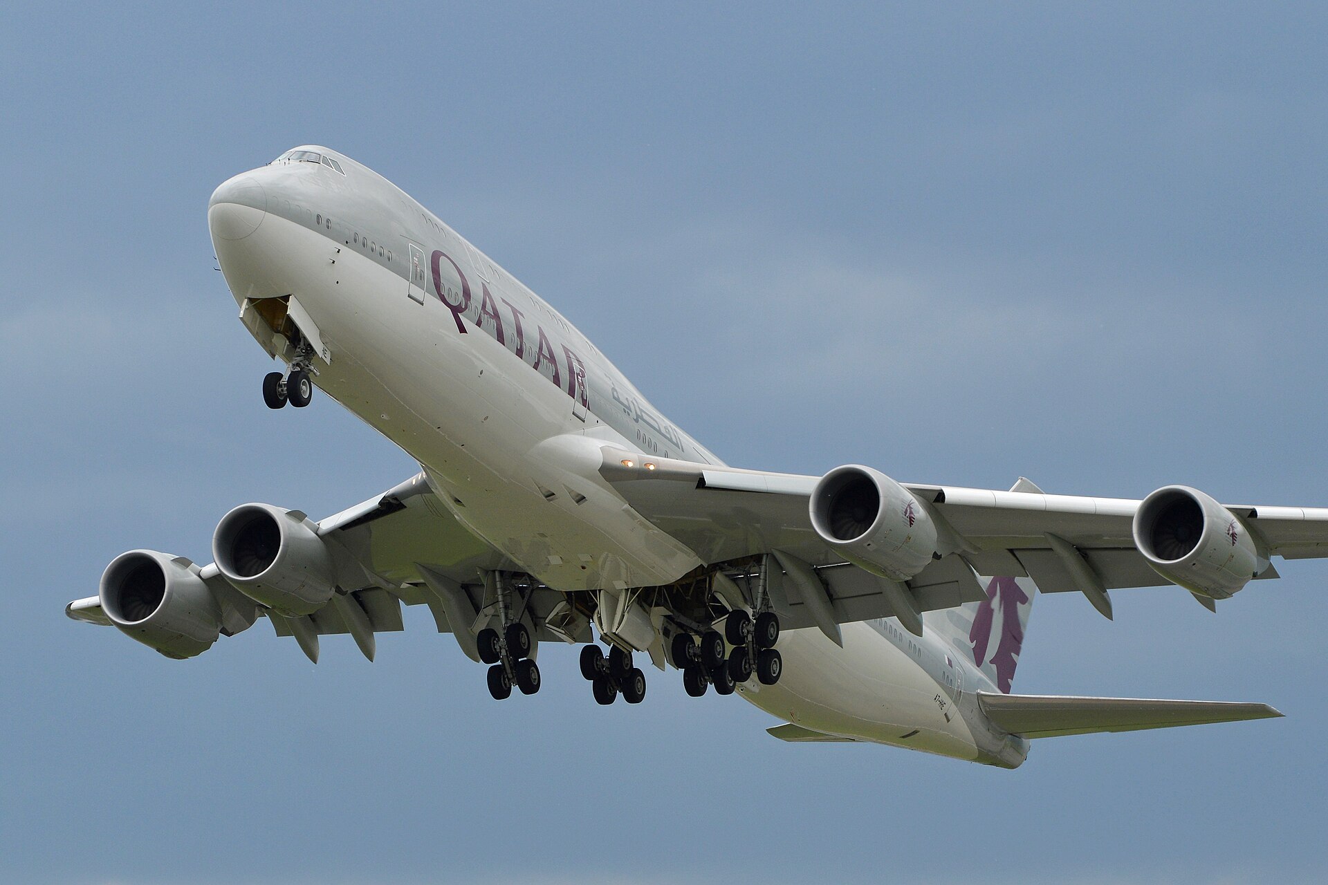 A Boeing 747-8 BBJ of the Qatar Amiri Flight, registration A7-HHE