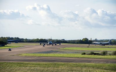 RAF Fairford: A Business Jet Landed at the Bomber Base by Mistake