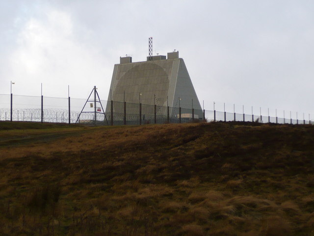 The phased array radar at RAF Fylingdales
