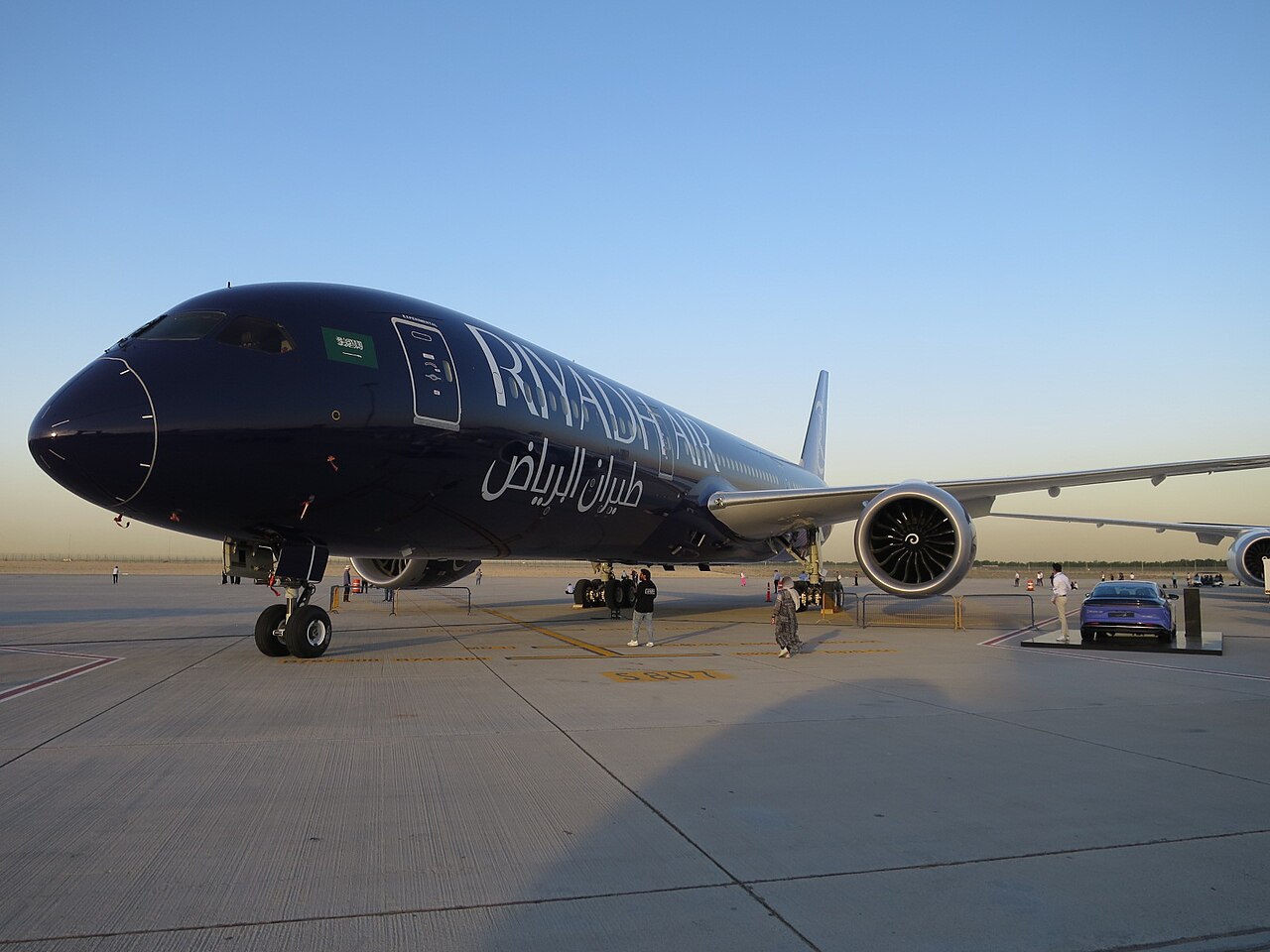 Boeing 787 de Riyadh Air aux couleurs de la compagnie aérienne