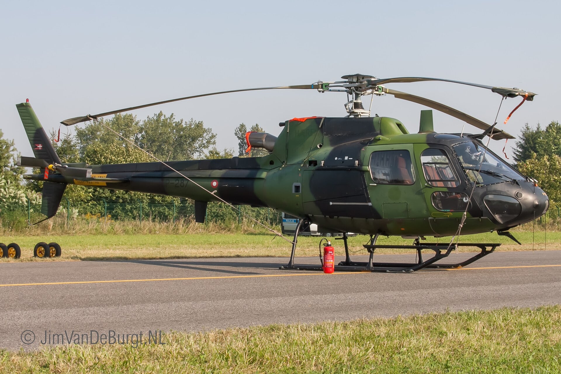 A Royal Danish Air Force AS550 Fennec of Eskadrille 724