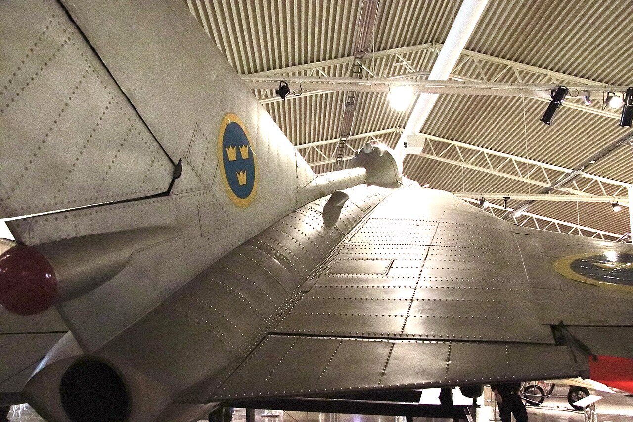 Saab 210 Lilldraken preserved at the Swedish Air Force Museum