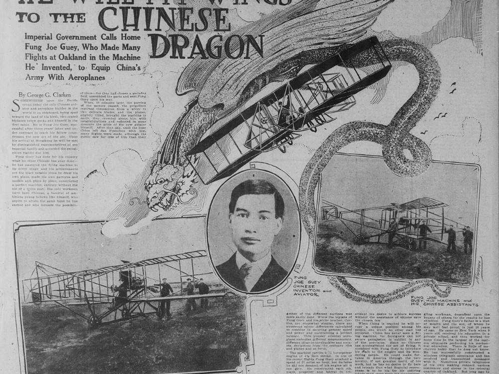 A 1911 San Francisco Call feature about Feng Ru, headlined &ldquo;He Will Fit Wings to the Chinese Dragon&rdquo;
