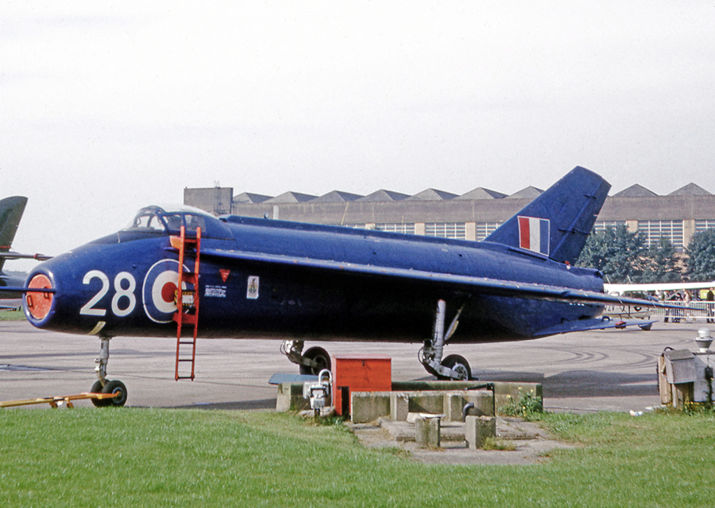 Short SB.5 WG768 in Empire Test Pilots School markings at RAF Finningley in 1969