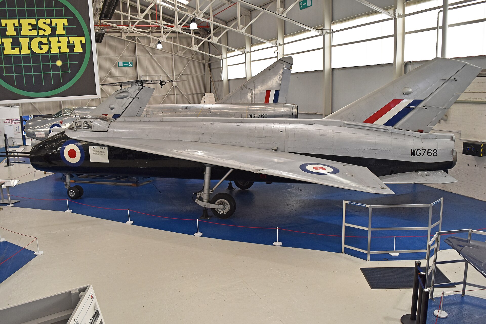 The Short SB.5 WG768 preserved at the RAF Museum