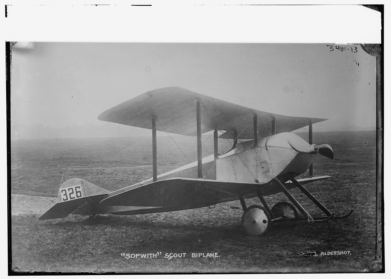 A Sopwith Tabloid biplane of the type Harry Hawker helped design and demonstrated in Australia