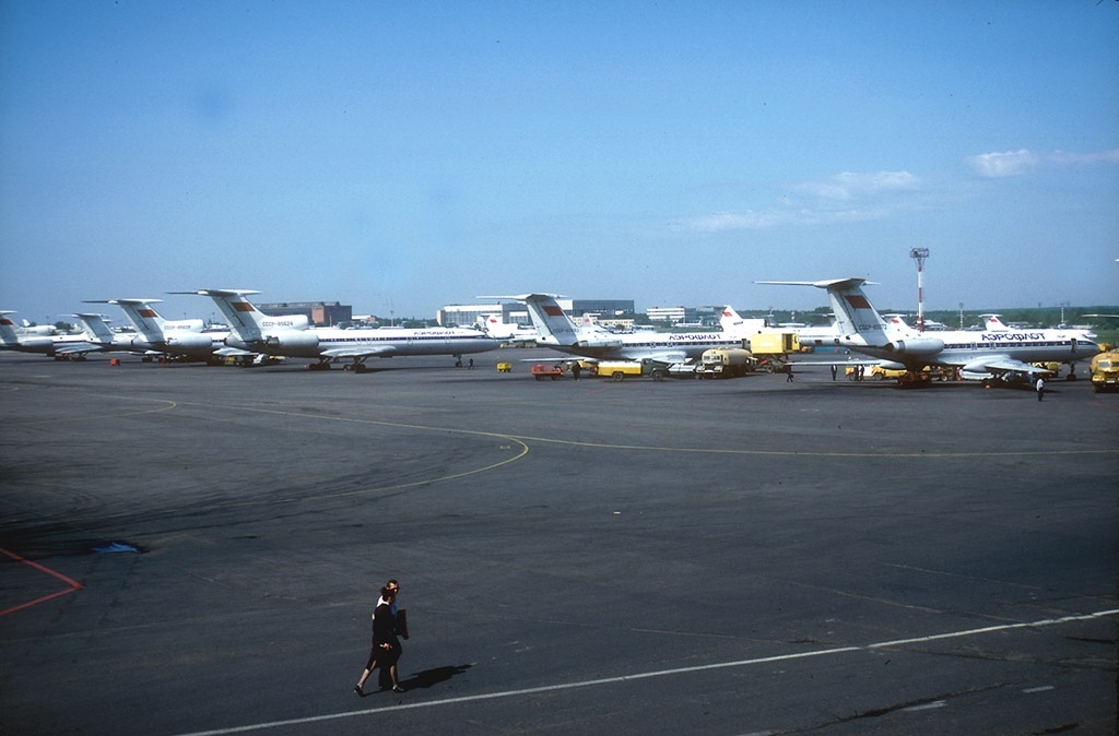 A Tupolev Tu-134A-3 in Aeroflot service