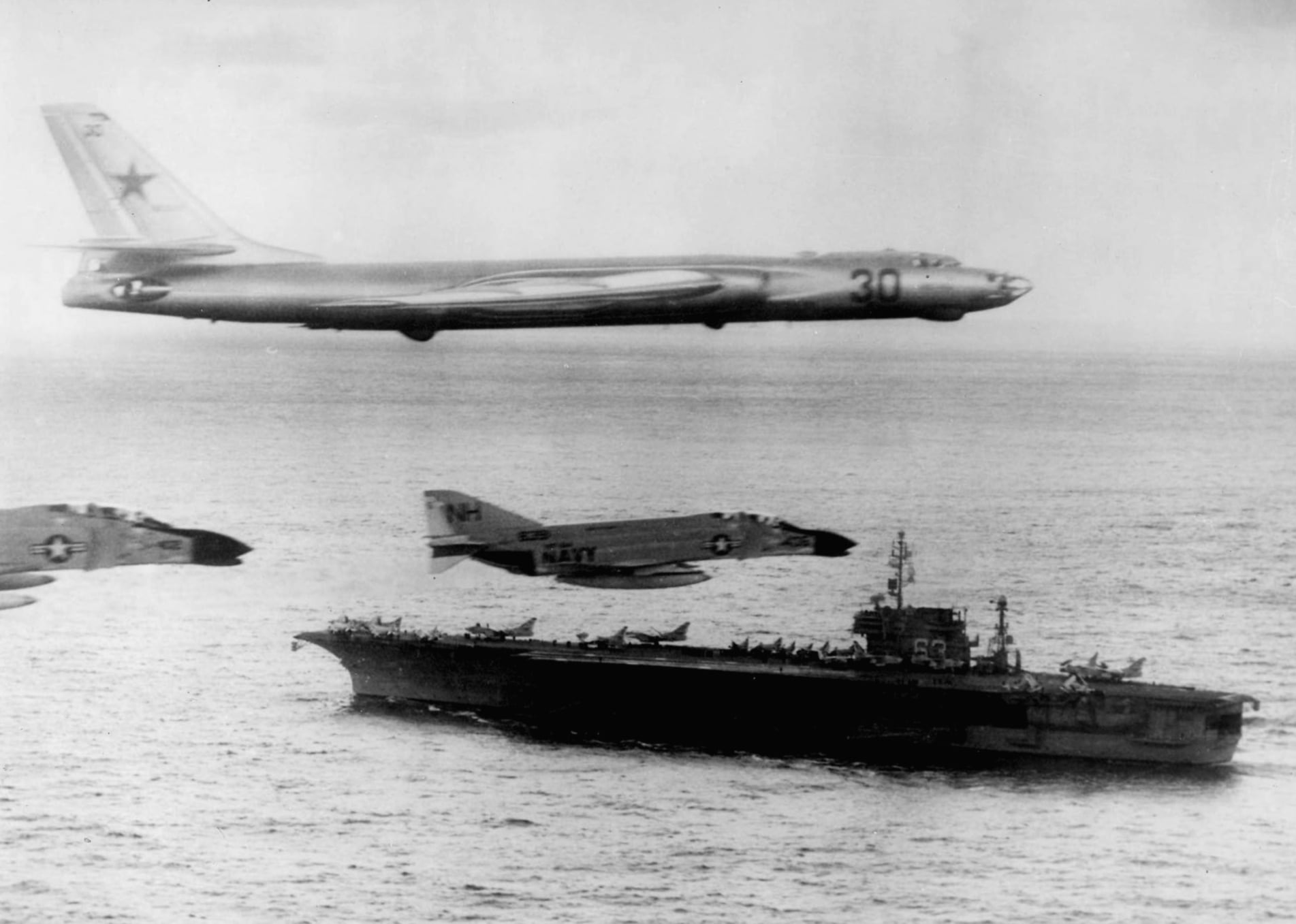 A Soviet Tupolev Tu-16 Badger bomber