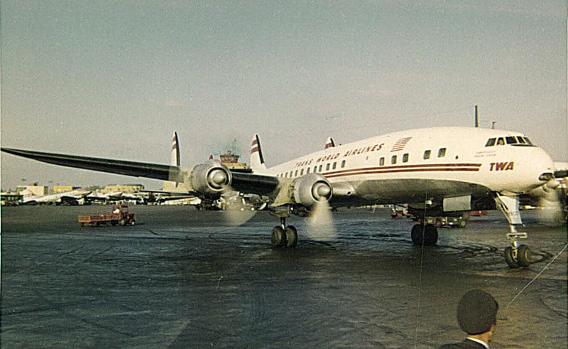 TWA Lockheed L-1049 Super Constellation N6907C Star of Sicily at Chicago Midway