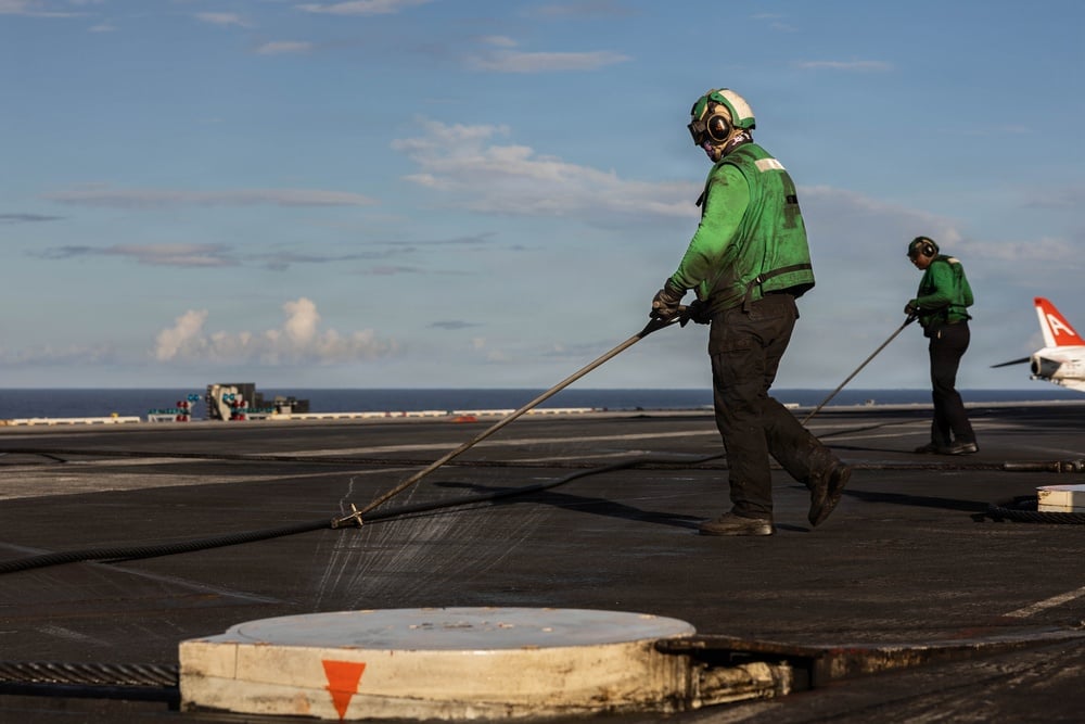 USS Eisenhower Mishap: Two Navy Aviators Eject During Carrier Landing
