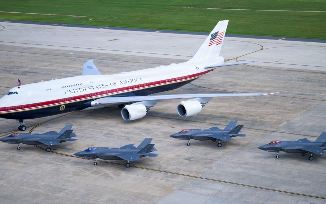 Air Force One: A Slide Inflated Before Trump Could Board
