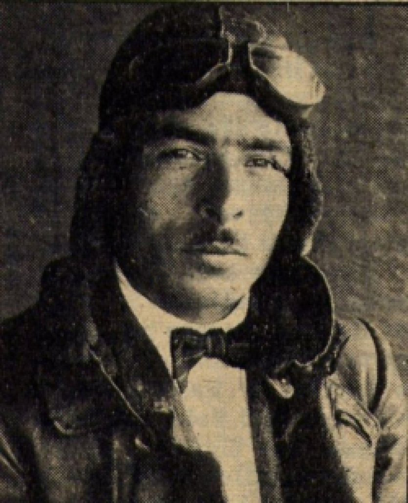 Portrait of Turkish aviation pioneer Vecihi Hürkuş