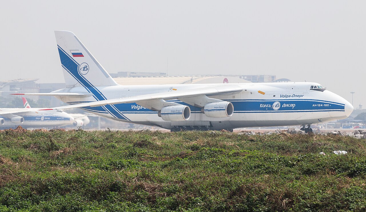 Volga-Dnepr Antonov An-124-100 Ruslan A Volga-Dnepr Antonov An-124-100 Ruslan taxiing with a second An-124 behind it