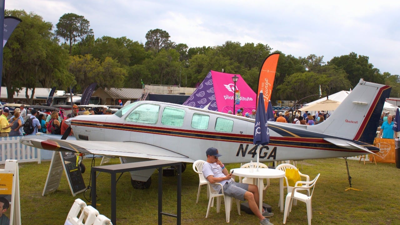 Beechcraft A36 Bonanza N4GA at Sun n Fun 2024