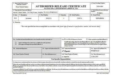 FAA Form 8130-3: The Tag That Does Not Let You Fit the Part