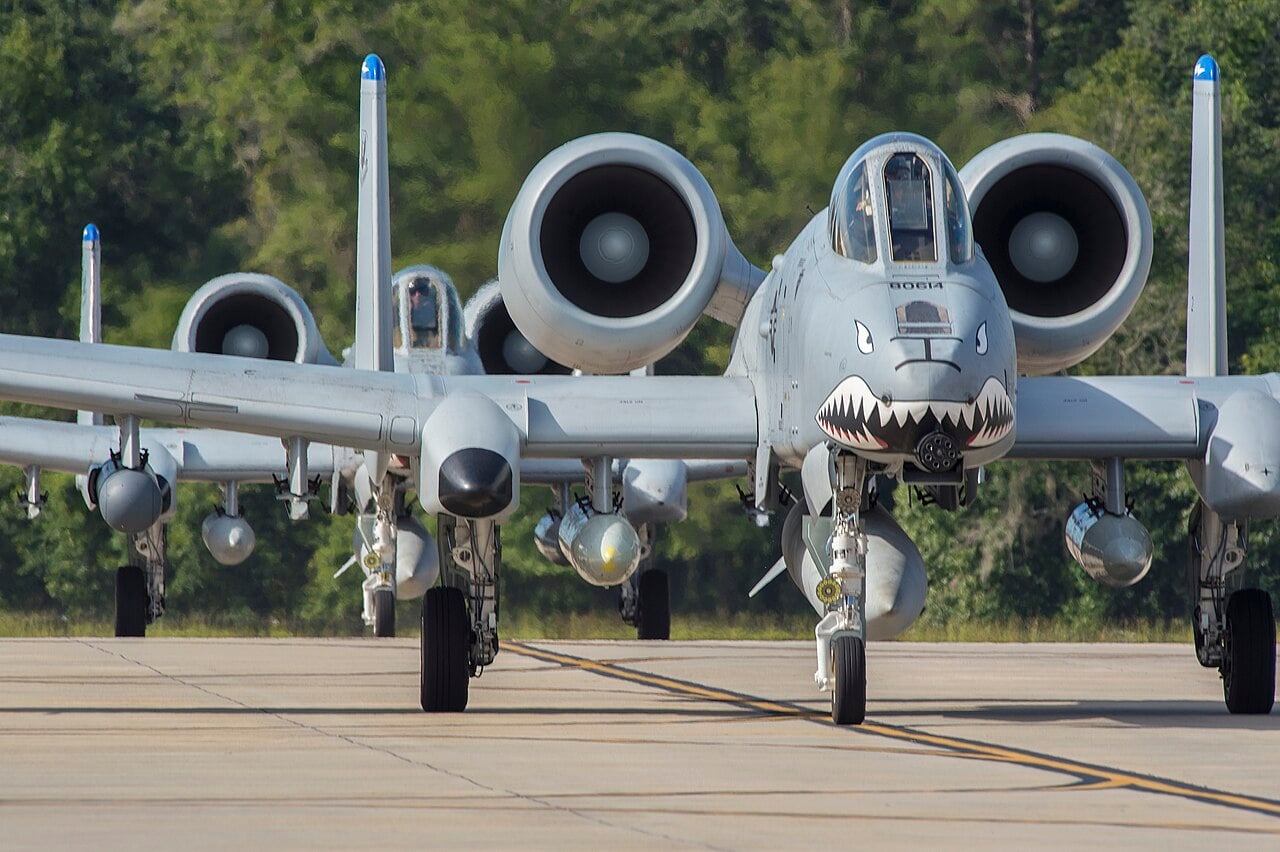A-10 Thunderbolt II taxiing at Moody Air Force Base, Georgia