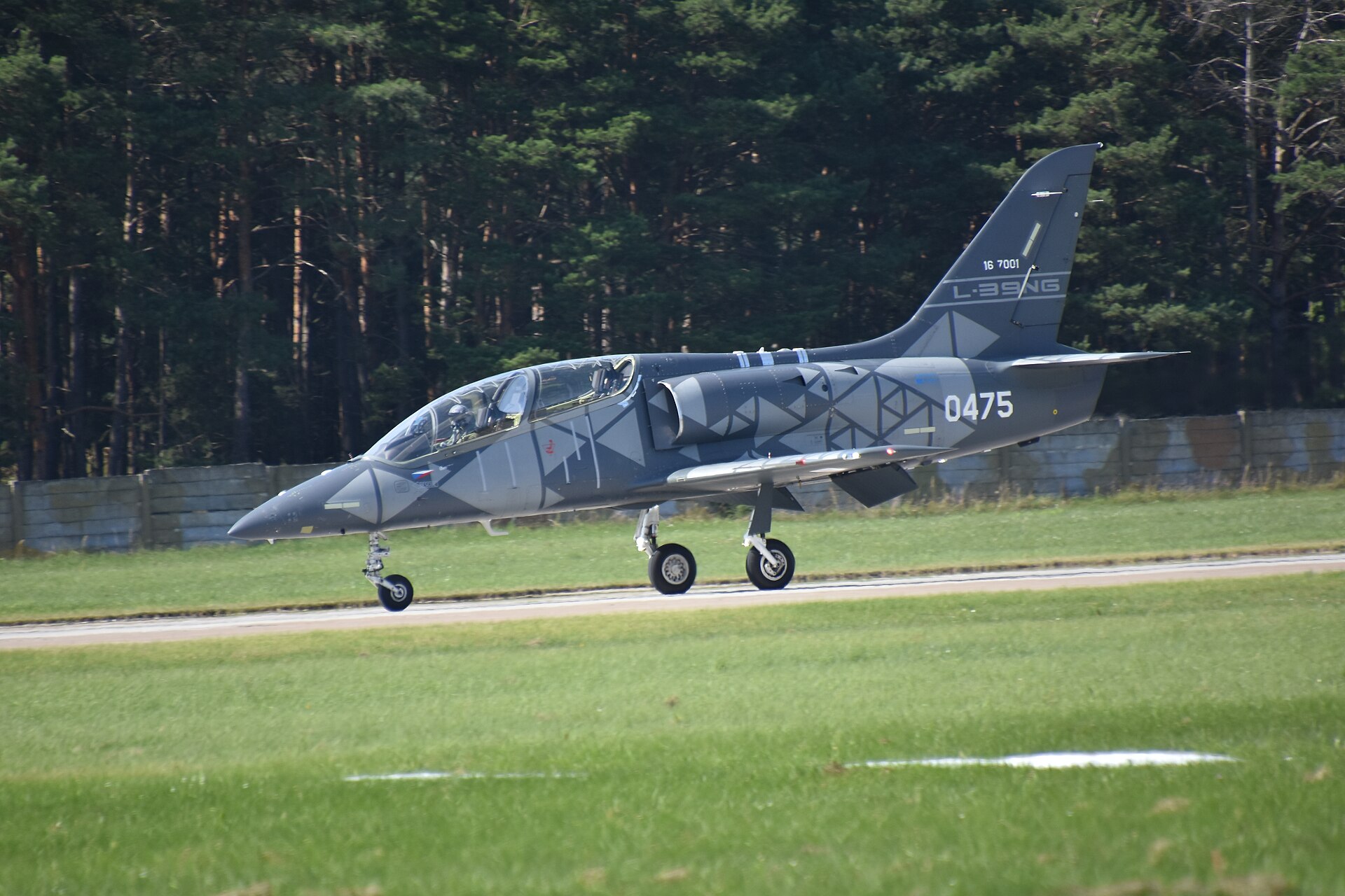 Aero L-39NG, now named L-39 Skyfox, taking off