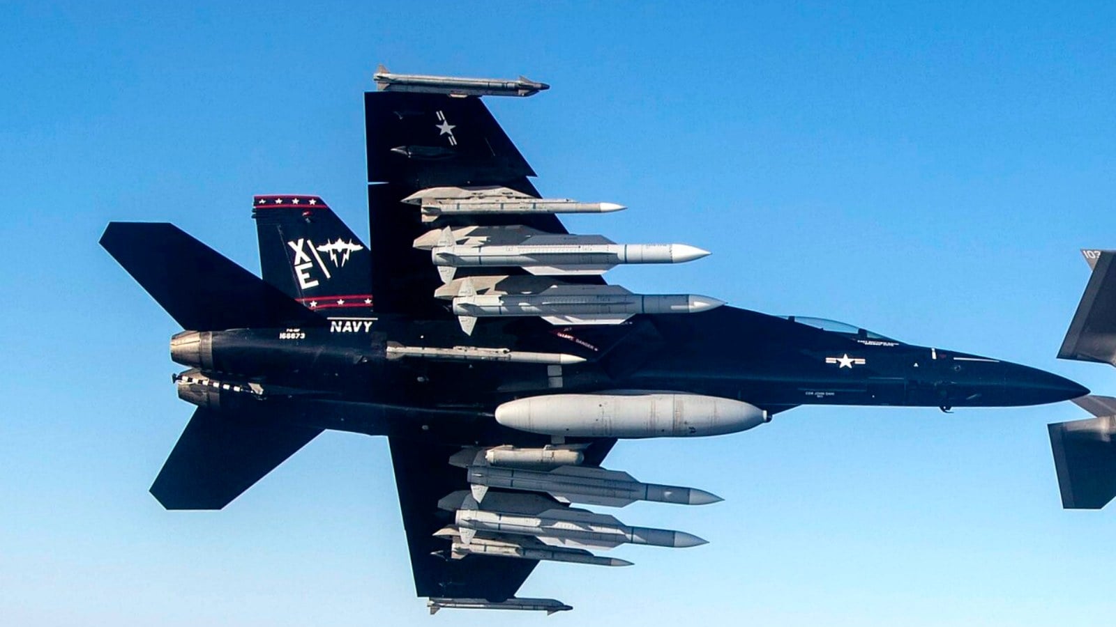 AIM-174B and AIM-260 Seen Together on a Navy Super Hornet