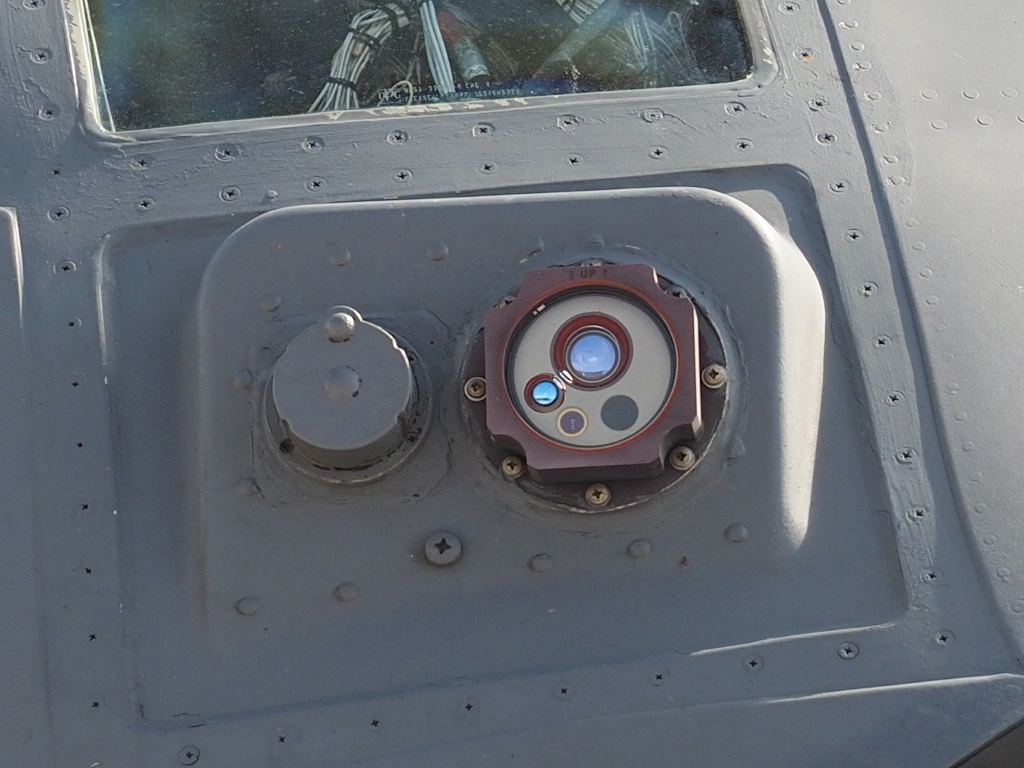 AN/AAR-47 missile approach warning sensor on a C-130E