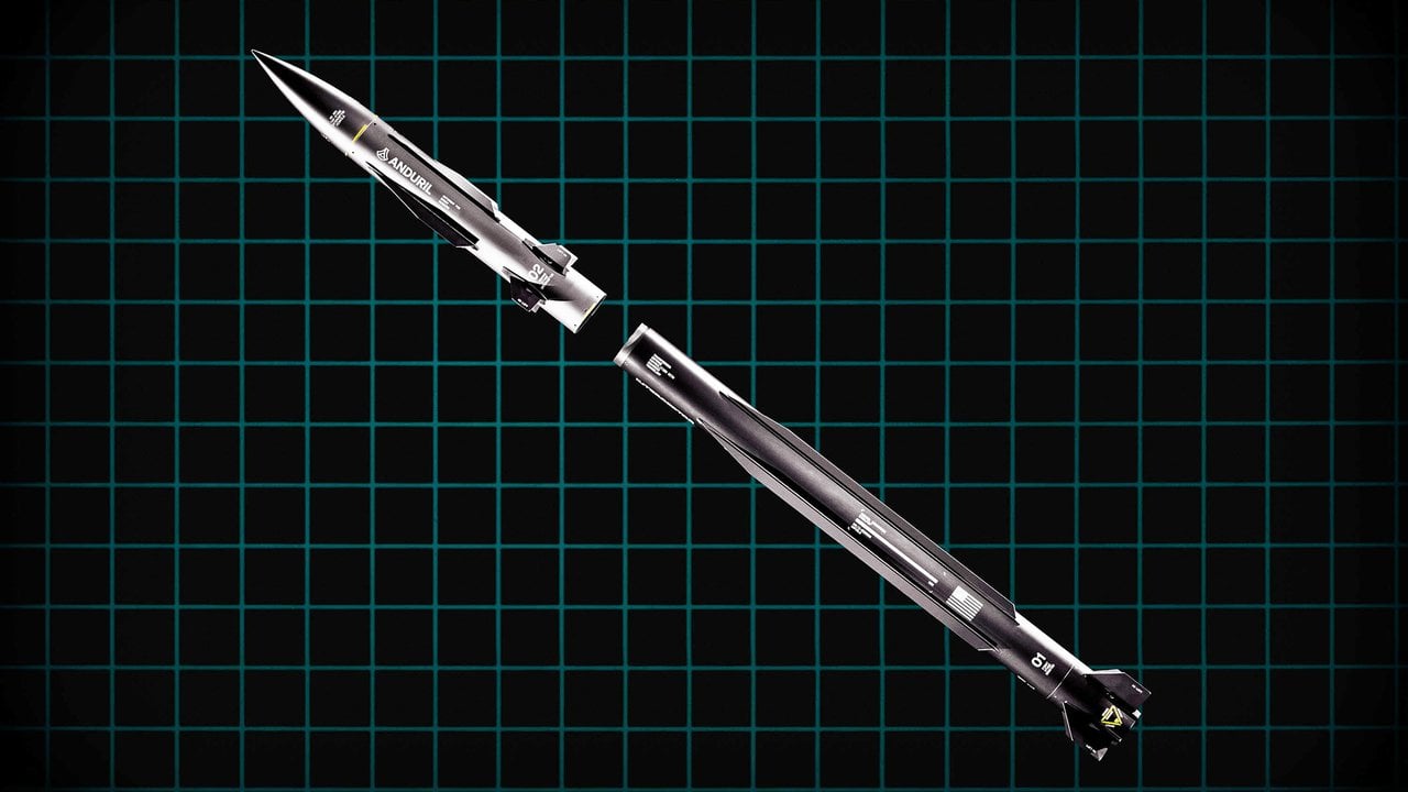Anduril Steelfin two-stage surface-to-air interceptor