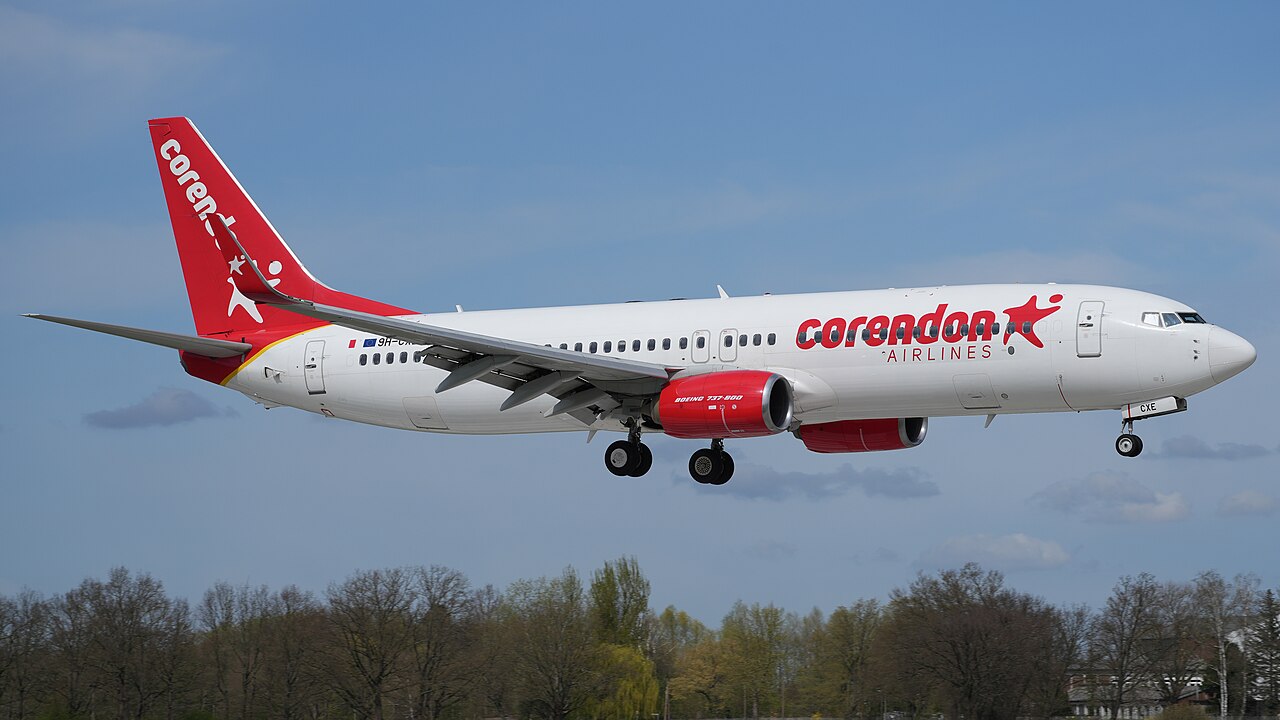 Corendon Airlines Europe Boeing 737-800 9H-CXE landing