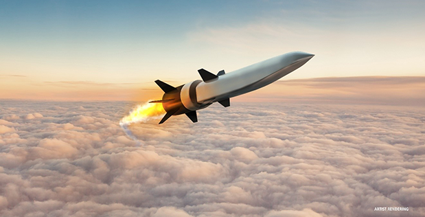 DARPA concept image of the HAWC scramjet missile