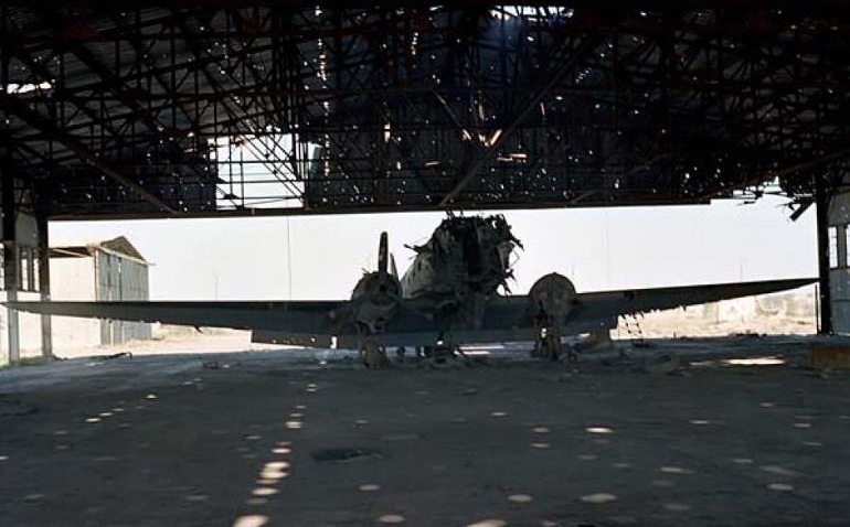 Destroyed Iranian C-47 at Abadan in 1980