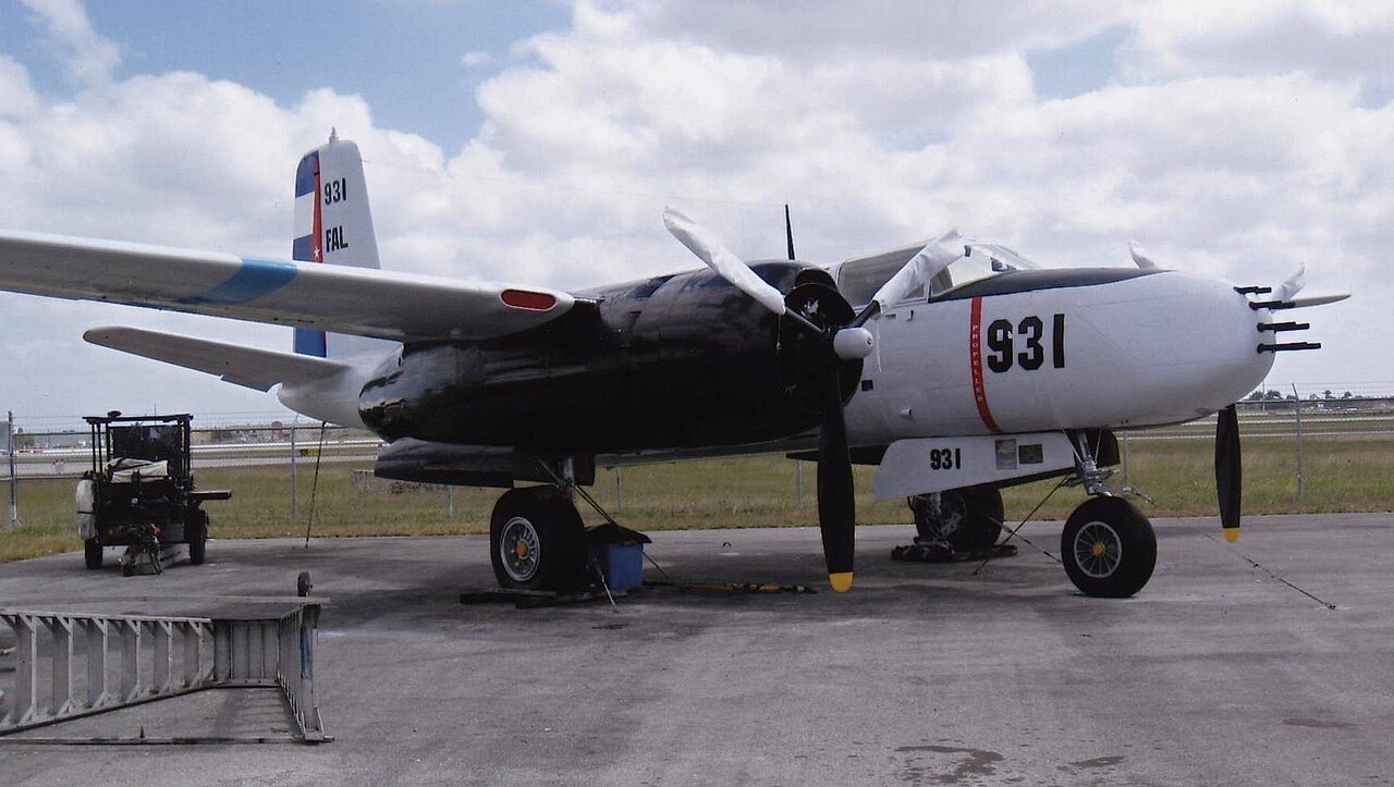 Douglas A-26C Invader in false Cuban markings