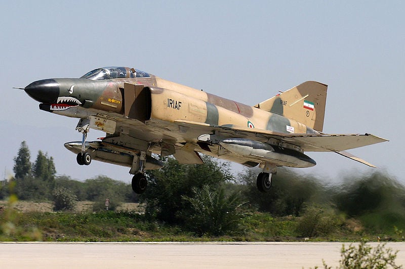 Iranian Air Force F-4E Phantom II taking off